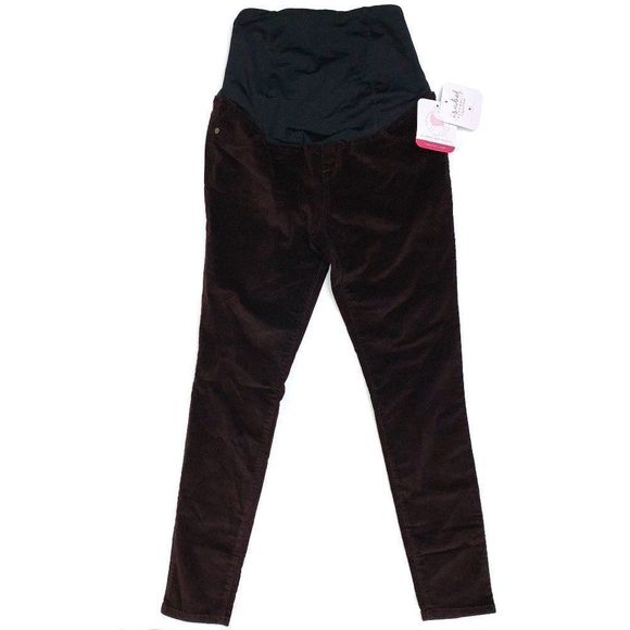 Isabel Maternity Corduroy Pants Burgundy Select Sz - Picture 1 of 4